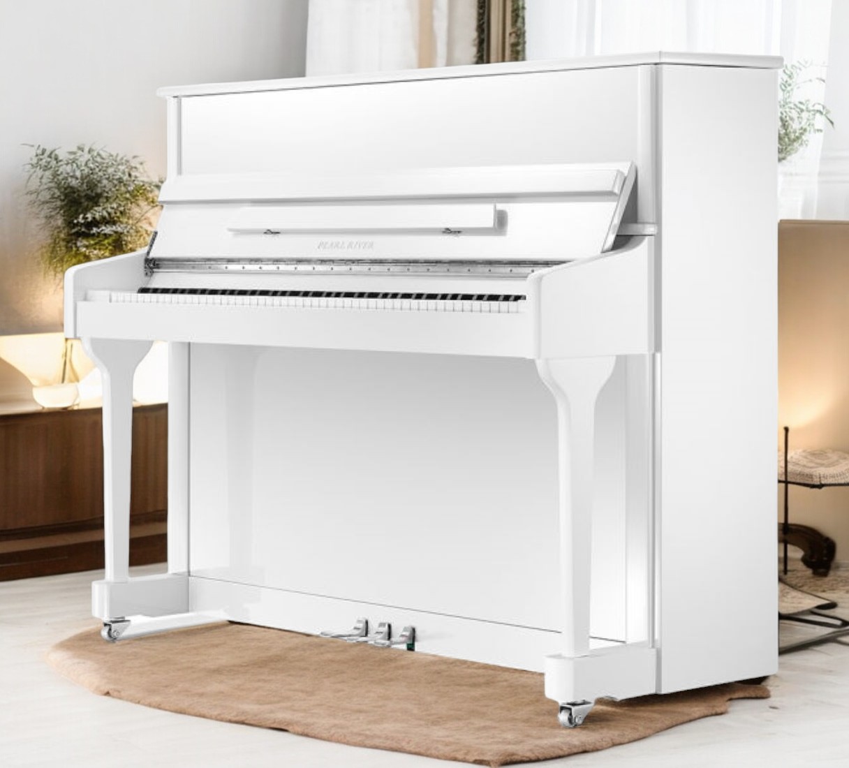 Акустическое пианино Pearl River QU1-EU110S WH